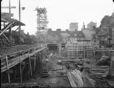 Tagning vid bygge på Lästmakaregatan den 9.12 och 12.1