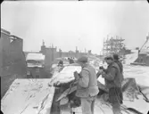 Tagning vid bygge på Lästmakaregatan den 9.12 och 12.1