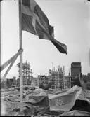 Taklagsfest på bygge