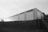 Kållereds ishall under byggnation, år 1984.
Fotografi taget av Harry Moum, HUM, Mölndals-Posten.