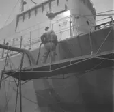 Transportbåt 101
Transportbåt 101 i docka 1, sprutgalvanisering