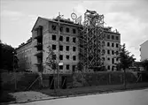 Flerbostadshus under byggnation, Uppsala 1942