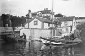 Henrik Trollesgatan på björkholmen omkring 1912 i Karlskrona.