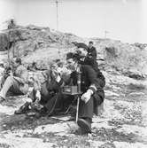 Art.skjutn. vid Mellestan i Stockholms skärgård