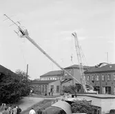 Telesekt. uppsättning av radiomast