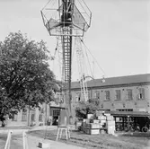 Telesekt. uppsättning av radiomast