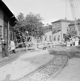 Telesekt. uppsättning av radiomast