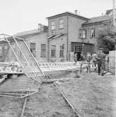 Telesekt. uppsättning av radiomast