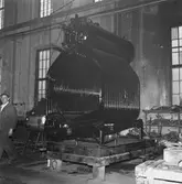 Nytillverkad panna i pannverkstan