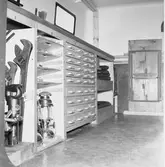 Verkstadsvagn int av inredning vagn nr2