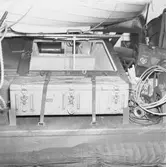 Exterör- och interiördetaljer på minsvepare, troligen LANDSORT.