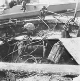 Dykarbåt brandskador