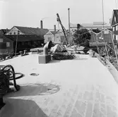 Tullkryssare under byggnad på slipen int o ext