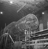 Cylinder till ubåtssekt. under byggnad