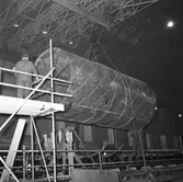 Cylinder till ubåtssekt. under byggnad