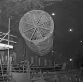 Cylinder till ubåtssekt. under byggnad