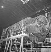 Cylinder till ubåtssekt. under byggnad