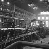 Ubåt i plåtverkstan under byggnad