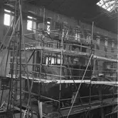 Ubåt i plåtverkstan under byggnad