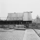 fiskerifart. Thetis detalj av överbyggnad 