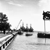 Franskt örlogsbesök vid mobiliseringskajen