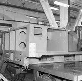 Plåtstativ för radar i maskinverkstan