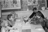 Montessori-undervisning på Liveredsskolan i Kållered, år 1985. 
