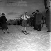 Från DM på skidor vid IKHPs stuga i Huskvarna den 30 januari 1956.