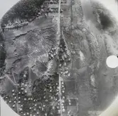 Karteringsfotografi från luften, flygfotografi, över rasområdet i Surte. Raset inträffade 29 september 1950, kl 08.10.