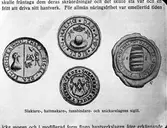 Slaktare-hattmakare-tunnbindare- och snickarelagens sigill i Malmö.