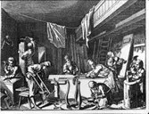 Träsnitt möbelsnickare