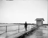 Vattenmätaren i Göta älv nedanför Holmängen.