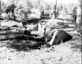 Hällkista (rester)  Långared ?