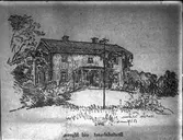 Skiss av Gerda Palm Bostadshus vid Myran.