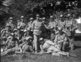 En grupp unga soldater.