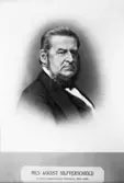 Nils August Silfverschiöld (1816–1869), hushållningssällskapets ordförande 1864 - 1869.
