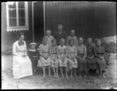 Stenbackens skola. Skolbarnen i Stenbacken 1918.