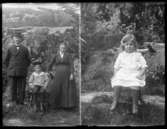 Okänd, Allan Eriksson, Hjärtum 1913-03-21, Okänd, och Agnes Johansson, Hjärtum 1918-08-05