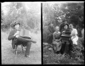 Olof Jonssons text: Alice, Märta, Eskil, Ivar och Gunnar. Alice Johansson till höger på bilden var från Brevik,