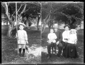 Valdemar Jonsson med metspö och abborrar, som han fiskat i Öresjö. Valdemar, Johan Jonsson, Hjärtum 1880-11-01, Hilda, Ester