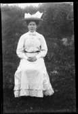 Jenny Andersson, Hjärtum 1884-10-10, på besök på Torpet (Arnstorp)