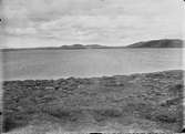 Biotop för skärsnäppa, Tringa maritima, Utsigt mot norr över Norra Bunnersjön, Jemtland 27/6 1937