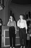 Cyndee Peters sjunger i Lindome kyrka, år 1985. 