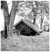 Södra Härene sn, Gammalt redskappsskjul vid Kyrkoruinen. Neg A: 217 a  Foto: W. Ängermark , Vänersborgs Museum 1967