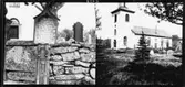 Kyrkan och  trasig grind 27/5 1928