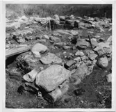 Lödöse. Tegelugn. Neg A: 181 b. Foto: W. Ängermark, Vänersborgs museum 1966.