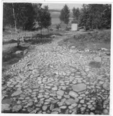 Utgrävningen gårdsplan  Brätte  Vassända-Naglum