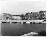 Vy över fisktorget  Hamngatan  Vänersborg