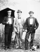 Ateljeporträtt Halvord Lydell, Bergström och Wikstrand