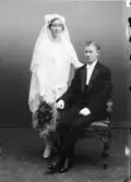 Brudpar.
Nygren o Fru Aina  F. Tidstrand  Vänersborg